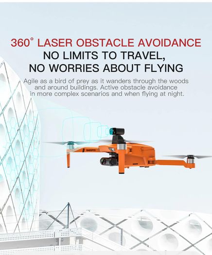 8K Orange Bag 32G 3B XKJ GPS Drone 8K HD Camera 2-Axis Gimbal Professional Anti-Shake Aerial Photography Brushless Obstacle Avoidance Quadcopter Toys