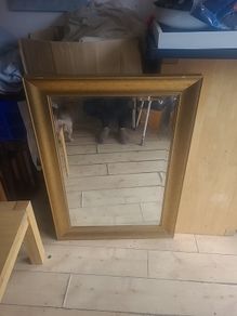 Vintage gold mirror