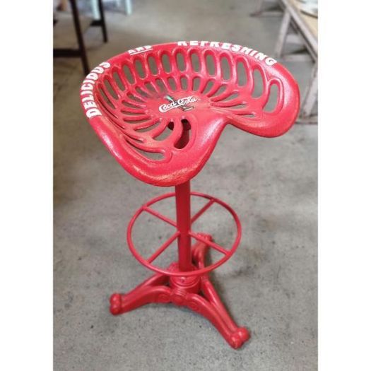 Coca Cola Tractor Seat Stool H274