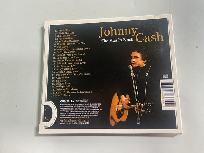 Johnny Cash The Man In Black CD The Definitive Collection Card Sleeve