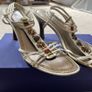 Leather Gino Ventury sandals with embroidery details size 5 Image 3