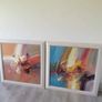 2x large abstract wall art home decor Image 3