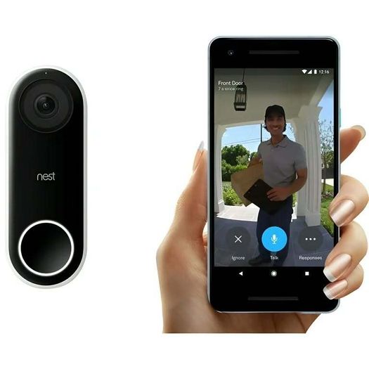 Google Nest Hello video doorbell wired NC5100NO - Black