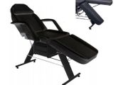 Beauty cosmetic bed chair with 2 cuvettes white black SPLIT