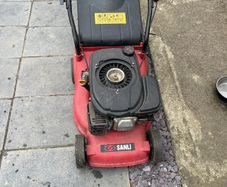 petrol lawnmower
