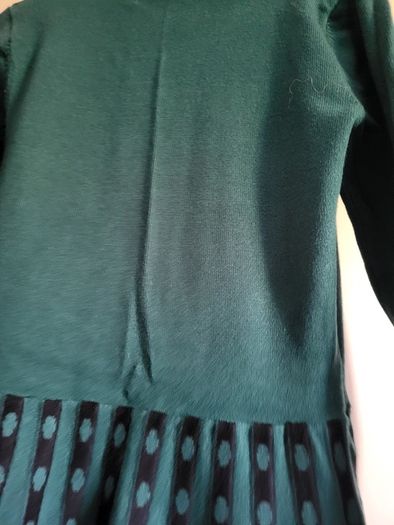 Jumper dress dark green M turtle neck