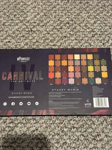 BPerfect Stacy Marie Carnival palette