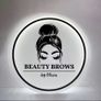 Backlit Round LED Logo Sign - Custom Illuminated Acrylic Wall Sign Image 5