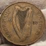 Ireland 1937 1d Penny Very Nice Image 2