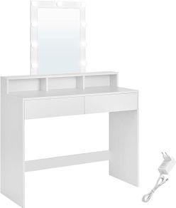 Large Dressing Table with LED Lighting