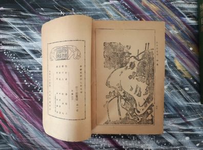 Vintage 1948 Chinese Book: Mustard Seed Garden Painting Manual