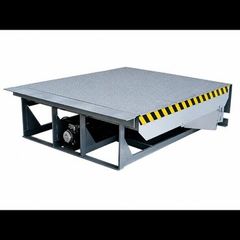 Forklift dock leveler. Forklift ramp