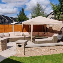 XL Rathwood Outdoor Corner Sofa Dining Set