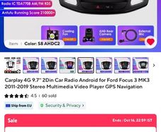Ford Focus MK3 2011-2019 9.7" Android Stereo CarPlay 4G GPS Brand New