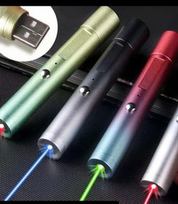 Green Laser Black & White Body usb rechargeable