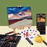 Professional Acrylic Paint Set,47PCS with Brush,Acrylic Paint,Easel,Blank Canvas,Palette,Paint Knife,Brush Cup and Art Sponge Image 7