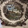 MYOTT Rare find  The Brook by Franciscan salad plate  and large wood plate holder. Image 6