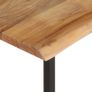 Peg with Live Edge 100x35x22 cm Solid Acacia Wood Image 5