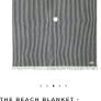 New business and pleasure Lauren's navy stripe beach blanket Image 5