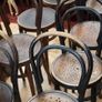 Lot of 8 Antique Bentwood Bistro Chairs, c.1900 Image 4