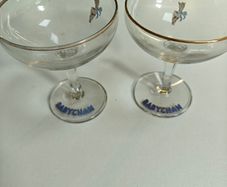 Pair of Babycham retro glasses