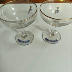 Pair of Babycham retro glasses