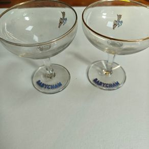 Pair of Babycham retro glasses