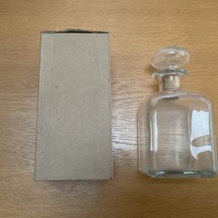 Square glass decanter
