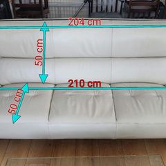 Leather Sofa & Armchair