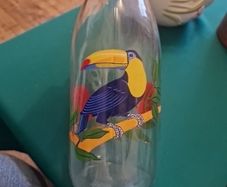 vintage french milk bottle