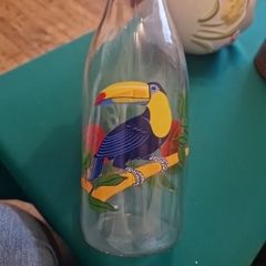 vintage french milk bottle