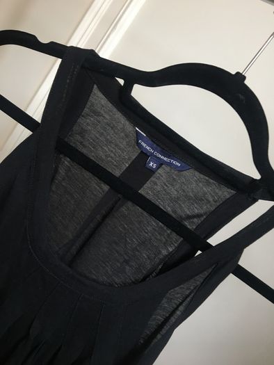 New No Tags - French connection black cotton tank top XS