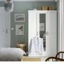 Wardrobe, white, 120x60x191cm Image 3