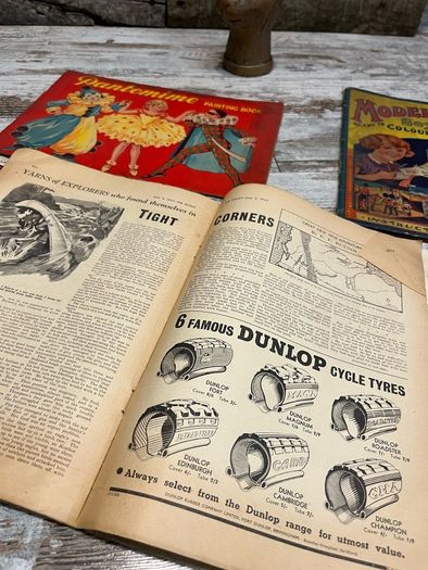 vintage book magazine