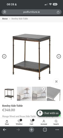 Pair side tables by Rowley @40% RRP