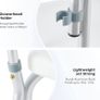 Shower Chairs for Elderly, Wide Frame Shower Stool with Anti-Skid Rubber Feet, Shower Seat with Adjustable Back and Armrest for Mobility, Maximum Load 120kg (FREE POSTAGE) Image 4