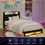 Single Bed with Charging Station and LED Image 7