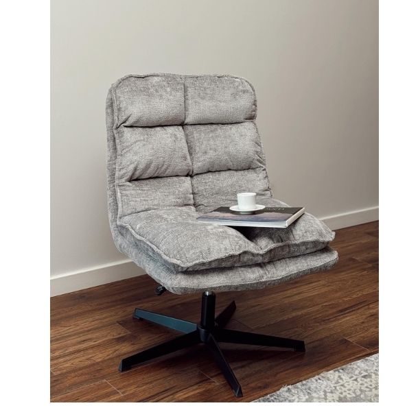 Savona Tricolour Collection  Luxury Swivel Chair With Ottoman