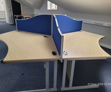 4-Pod Modern desk unit. Excellent Condition