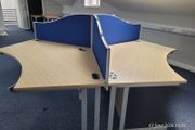 85-4-Pod Modern desk unit. Excellent Condition