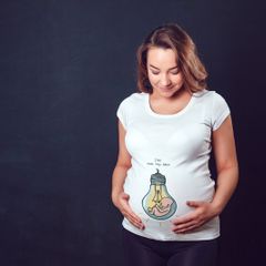This was my idea funny ladies T-shirt Tee Top Shirt for expecting pregnant mom