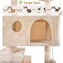 NEW SALE Cat Tree, 151cm Cat Scratching Post Stable Cat Tower for Large Cat, Activity Centre Cat Climbing Tree with 2 Cat House, Hammock, 4 Sisal Posts, Ladder, and Rest Place for Indoor Cat Image 2