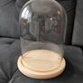 Glass Dome Display Bell with Wooden base Image 3