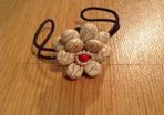 Bracelet flower with red centre