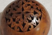 Unique Moroccan Thuya Wood Box Vintage Handmade Luxury