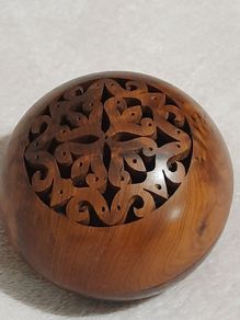 Unique Moroccan Thuya Wood Box Vintage Handmade Luxury