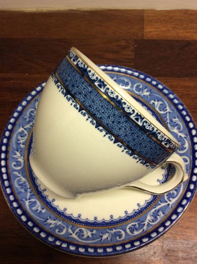 Burleigh Sandon Cup and Myott  and Co Corinth Saucer