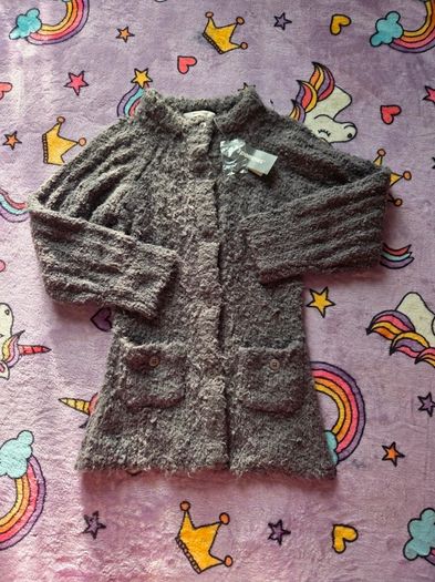 6years, New Girls 3 Pommes Long Cardigan