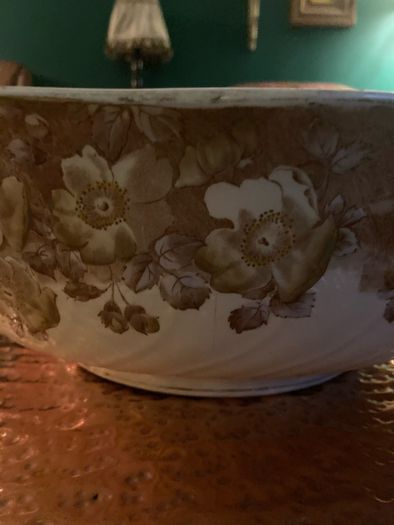 Large ceramic wash set bowl
