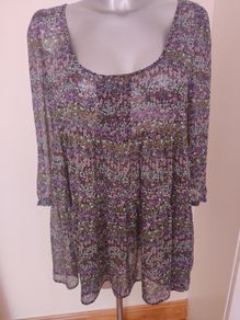 Atmosphere lovely floral blouse size UK14 EU42 Postage included